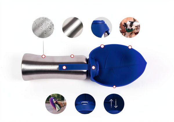 Tuff Pupper Dog Water Bottle Stainless Steel Travel Bowl-2